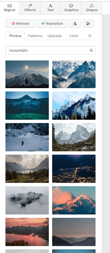 Search for a background