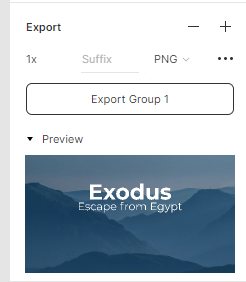 Export preview