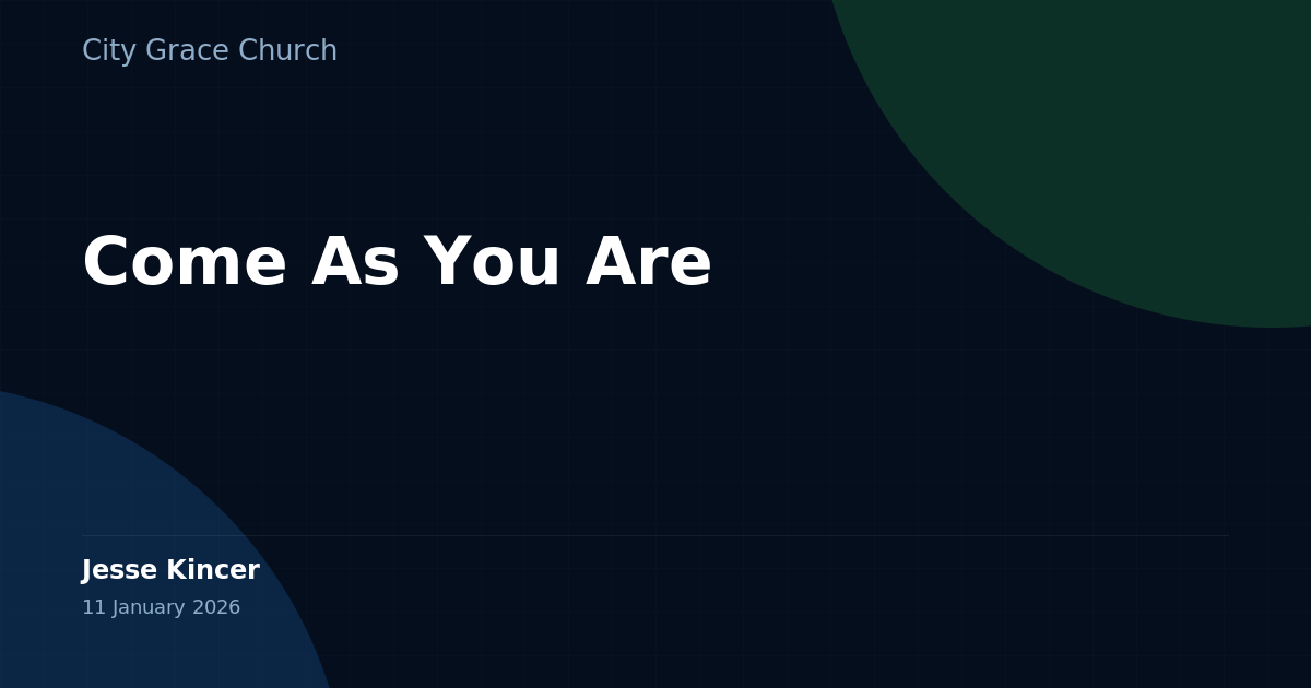You Are In Come As You Are